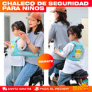 CHALECO SOPORTE DE SEGURIDAD PARA NIÑOS - MOTO, BICICLETA Y MÁS