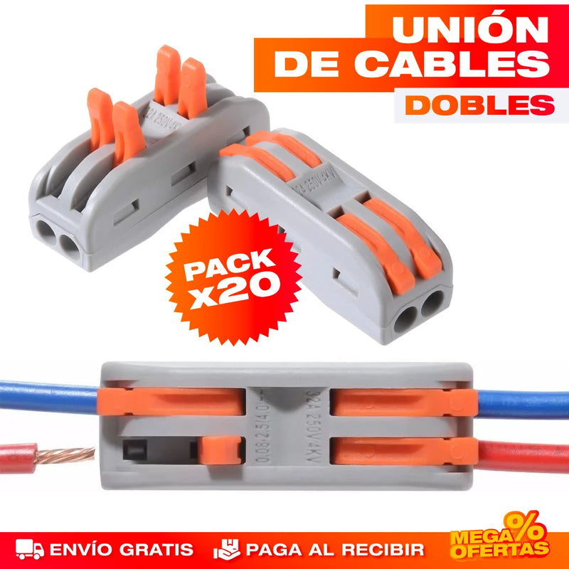 PROMO PACK X20 CONECTORES DE CABLES