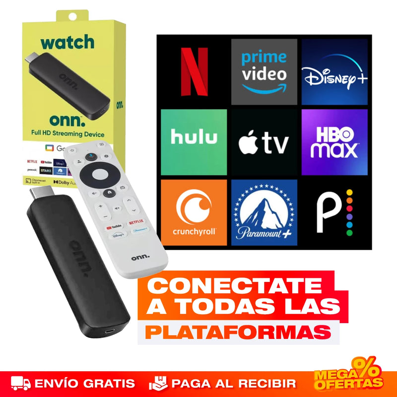 CONVERTIDOR SMART TV DE GOOGLE CON CONTROL REMOTO