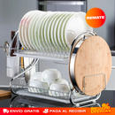 ESCURRIDOR DE PLATOS METÁLICO DE 2 NIVELES