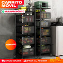 ESTANTERÍA GIRATORIA EXTRAÍBLE MULTIPROPÓSITO - CARRITO MÓVIL