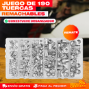 JUEGO DE 190 TUERCAS REMACHABLES