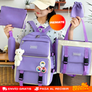 MALETA ESCOLAR UNISEX SET 5 EN 1