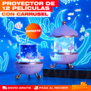 PROYECTOR CON CARRUSEL DECORATIVO (12 PELÍCULAS TEMÁTICAS)