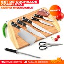 SET CUCHILLOS DE COCINA DE ACERO INOXIDABLE