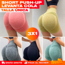 PROMO 3X1 - SHORT PUSH UP LEVANTA COLA (TALLA UNICA)