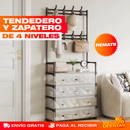 TENDEDERO Y ZAPATERO DE 4 NIVELES