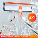 PROMO 2X1 LIMPIACRISTALES CON ESCOBILLA DE GOMA PARA VENTANAS 2 EN 1