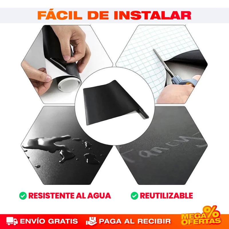 PROMO 2X1 TABLERO ADHESIVO DE TIZA