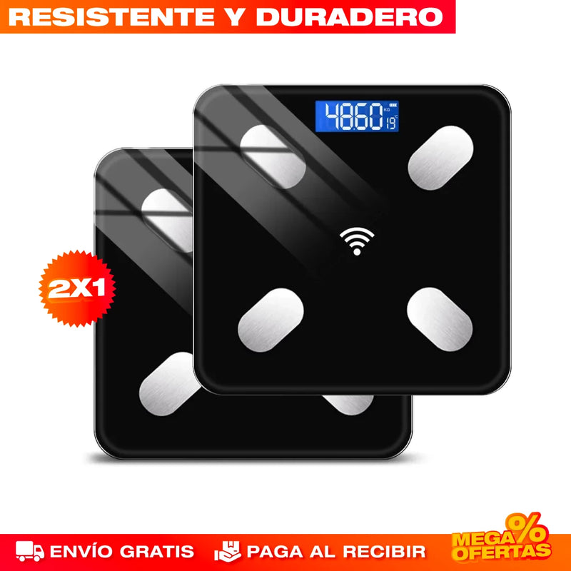 PROMO 2X1 BÁSCULA INTELIGENTE BLUETOOTH