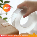 Promo 3x1 Cinta Doble Faz Transparente – Pega lo Que Sea Sin Dañar la Pared