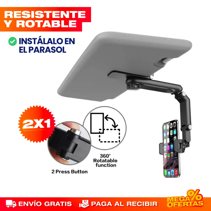 PROMO 2X1 SOPORTE DE CELULAR PARA CARRO MULTIFUNCIONAL