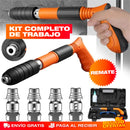 PISTOLA DE CLAVOS DE ACERO + KIT 60 REMACHES SOLO POR HOY