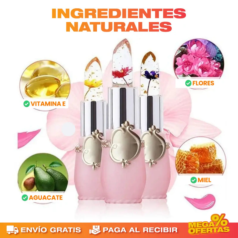 PROMO 2X1 PINTALABIOS FLOWER JELLY