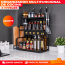 ORGANIZADOR MULTIFUNCIONAL DE COCINA 3 NIVELES