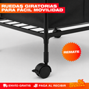 TENDEDERO ORGANIZADOR DE ROPA DOBLE CON CESTA
