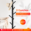 PERCHERO COLGADOR DE LUJO 8 GANCHOS