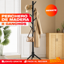 PERCHERO COLGADOR DE LUJO 8 GANCHOS