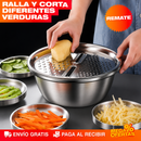 Tazón Rallador 3 en 1 Acero Inoxidable