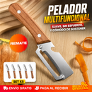 Set X5 Pelador Multi Funcional De Frutas Y Verduras Acero Inoxidable