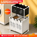 Cesta de Lavandería Plegables de 4 Compartimentos