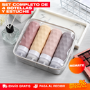 SET X4 BOTELLAS DE VIAJE DE SILICONA