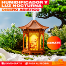 Humidificador y Luz Nocturna Diseño Asiático