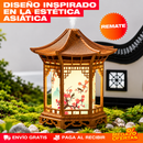 Humidificador y Luz Nocturna Diseño Asiático