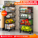 Organizador de Mercado Canastas 5 Niveles