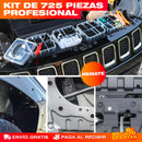 Kit Profesional de Pines y Herramientas Automotrices – Repara tu Carro o Moto Como un Mecánico · 725 Piezas