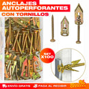 SET X 100 UND. ANCLAJES AUTOPERFORANTES CON TORNILLOS