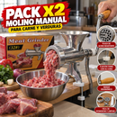PROMO 2X1 MOLINO MANUAL PARA CARNE Y VERDURAS