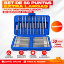 Kit X50 Puntas Destornillador Magnéticas