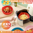 PROMO 2X1 SET DE 6 CANASTAS DE SILICONA PARA AIR FRYER