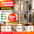 TENDERO Y PERCHERO VERTICAL AJUSTABLE