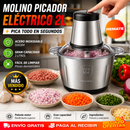 Molino Picador Eléctrico Acero Inoxidable 2 Litros – Tamaño Grande