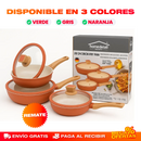 SET DE SARTENES DE GRANITO PREMIUM - 6 PIEZAS