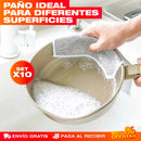 SET X10 PAÑOS MÁGICOS CON ACERO INOXIDABLE PARA COCINA