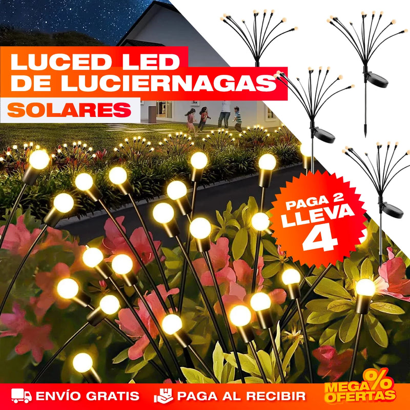 PROMO 2X1 CAJAS LUCES LED SOLARES DE LUCIERNAGAS