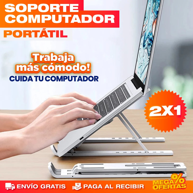 PROMO 2X1 SOPORTE PLEGABLE PARA COMPUTADOR PORTÁTIL