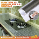 Papel aluminio adhesivo - mantén el orden en la cocina