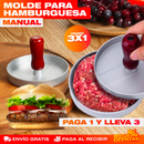 PROMO 3X1 Molde Manual para Hamburguesas