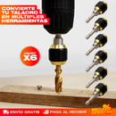 PROMO X6 Acople Adaptador Hexagonal con Cambio Rápido para Brocas