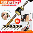 PROMO X6 Acople Adaptador Hexagonal con Cambio Rápido para Brocas