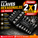 PROMO X2 Boquillas de Llaves Hexagonales – Set x14